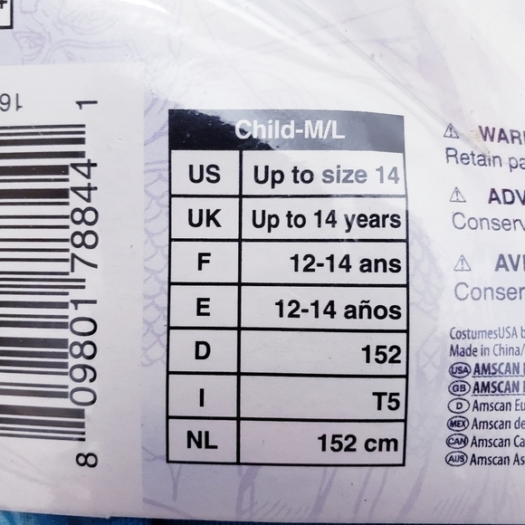 NWT Marvel Captain America American Dream Tunic Top Child M/L Halloween Costume - Picture 7 of 7